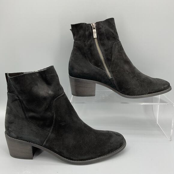 NEW Paul Green Women’s Suzette Block Heel Booties Black Size 7.5 - Picture 1 of 10